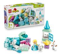 LEGO DUPLO Disney Scatola Creativa di Frozen con Elsa e Olaf - Giochi Didattici per la Motricità Fine dei Piccoli - Set Montessori con 2 Personaggi - Regalo per Bambini e Bambine dai 2 Anni - 10462