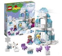 LEGO DUPLO Disney Princess Il Castello di Ghiaccio di Frozen, Edificio Giocattolo da Costruire, Set con Luci e Mini Bamboline di Elsa, Anna e Olaf, Giochi per Bambini e Bambine da 2 Anni 10899