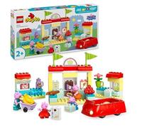 LEGO DUPLO Il Supermercato di Peppa Pig con 4 Personaggi, Set con Macchina Gioca
