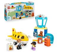 LEGO DUPLO La prima volta in aeroporto 10443 | Giochi per bambine e bambini da 2 anni, con 2 figure e orsacchiotto, sviluppo motricità fine, regalo di compleanno, 23 pezzi