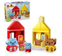 LEGO DUPLO Le mie prime routine quotidiane: giocattolo per mangiare e andare a letto per un gioco di ruolo sociale ed emotivo. Giocattoli con ani