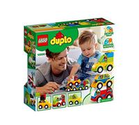 LEGO DUPLO My First I Miei Primi Veicoli, Mattoncini da Costruzione con Macchine Giocattolo, Camion ed Elicottero per Bambino di 1.5+ Anni, 10886