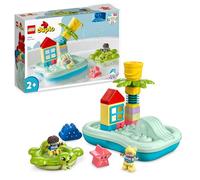 LEGO DUPLO Parco Acquatico, Giochi da Bagnetto per Bambini e Bambine dai 2 Anni in su con Isola Galleggiante, Tartaruga e Stella Marina, Facile da Pulire, Giocattoli per Vasca da Bagno 10989