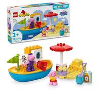 LEGO DUPLO Peppa Pig - Giocattolo da bagno per gite in barca, set di apprendimento per bambini in età prescolare con 2 figure di Peppa Pig incluse, idea regalo per bambini dai 2 anni in su, 10432