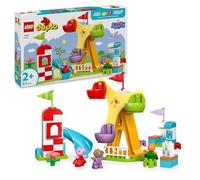 LEGO DUPLO Peppa Pig Luna Park 10453 | Giochi per bambine e bambini da 2 anni, 3 figure, ruota panoramica, scivolo, sviluppo motricità fine, idea regalo, 53 pezzi
