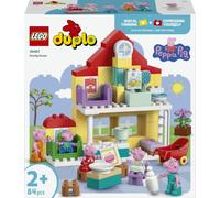 LEGO DUPLO Peppa Pig Villetta familiare 10467 | Giochi per bambine e bambini da 2 anni, con 5 personaggi, sviluppo motricità fine, set Montessori, idea regalo, 84 pezzi