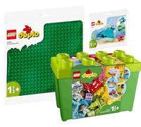 Lego Duplo, set da 3 pezzi, 10914 Deluxe pietra box 10980 in verde e balena 30648