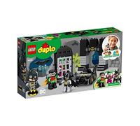 LEGO DUPLO Super Heroes Batcaverna con la Batmobile e Joker, Macchina Giocattolo di Batman, Regalo per Bambino di 2+ Anni, 10919