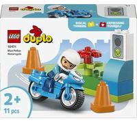 LEGO DUPLO Motocicletta Blu della Polizia - Gioco Didattico per la Motricità Fine - con Moto Giocattolo, Poliziotto, Semaforo e 2 Coni - Regalo di Compleanno per Bambini e Bambine da 2 Anni - 10471