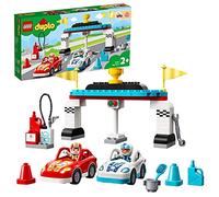 LEGO DUPLO Town Auto da Corsa, Set Macchine Giocattolo per Bambini di 2 Anni con 2 Automobili Push-and-Go, 10947