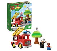 LEGO DUPLO Town Autopompa, Camion dei Pompieri Giocattolo con Luce e Sirena, Regalo per Bambini di 2-5 Anni, 10901