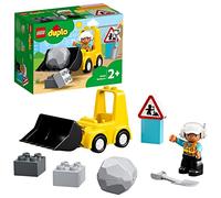 LEGO DUPLO Town Bulldozer, Veicolo da Cantiere Giocattolo con un Operaio e Accessori, Sviluppo delle Abilità Motorie Complesse, Giochi Educativi per Bambini e Bambine da 2 Anni in su 10930