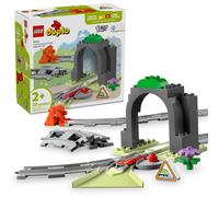 LEGO DUPLO Town Tunnel e Binari - Set di Espansione - 10 Pezzi Extra di Binari - Set Treni per Bambini in Et Prescolare e per Bambini dai 2 Anni