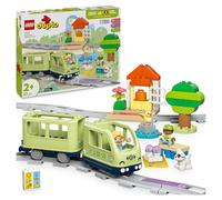LEGO DUPLO Treno d’Avventura Interattivo - Giochi Didattici per Bambini e Bambine da 2 Anni in su - con 14 Binari, Mattoncini Multifunzione con Suoni e 4 Personaggi Giocattolo - Idea Regalo - 10427