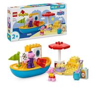 lego duplo - viaggio in barca di peppa pig - lego 10432 con peppa pig e nonno pig 23pz anni 2+