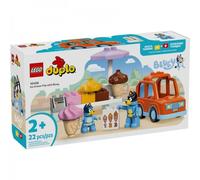 LEGO DUPLO Bluey: Visita alla Gelateria di Bluey - Gioco Educativo per Motricità Fine con Macchina Giocattolo, Stand dei Gelati e 2 Figure tra cui Bandit - Regalo per Bambine e Bambini 2+ Anni - 10458