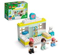 LEGO DUPLO Visita dal Dottore, Set di Giochi Educativi per l'Apprendimento dei Bambini e delle Bambine da 2 Anni in su, Clinica da Costruire con Personaggi e Accessori Giocattolo 10968