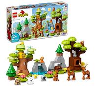 LEGO DUPLO Wild Animals of Europe 10979, Preschool Learning Toys for Toddlers 2 Plus Years Old with Deer, Bear, Fox Forest Animal Figures