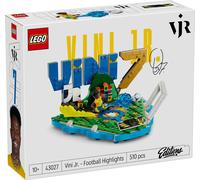 LEGO Editions Vini Jr. - Highlights Calcistici Giocattolo - Modello 3D da Esposizione con Minifigure da Collezione - Decorazione Camera da Letto - Regalo per Bambini, Bambine e Fan da 10 Anni - 43027