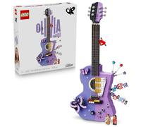 LEGO Editions La Chitarra Bicolore di Olivia Rodrigo - Kit di Modellismo 3D con 2 Minifigure, Stelle e Farfalle - Decorazione da Cameretta - Regalo Musicale per Ragazze e Fan da 14 Anni in su - 43031