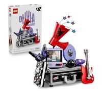 LEGO Editions La Valigetta Segreta di Olivia Rodrigo - Valigia Giocattolo con Microfono, Disco, Megafono, TV e Minifigure - Decorazione da Cameretta - Regalo per Bambine e Fan da 10 Anni in su - 43030
