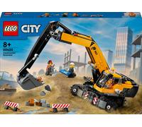 Lego City 60420 Escavatore Da Cantiere Giallo, Giochi Creativi Per Bambini 8+, Veicolo Giocattolo Da Cantiere E 3 Minifigure