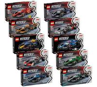 Lego F1 Set completo: tutte le 10 auto Lego Speed Champions - Set con auto da corsa per bambini a partire dai 18 anni