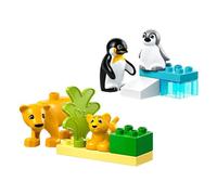 Lego duplo 10442 famiglie di animali: pinguini e leoni, giochi di fantasia educativi per bambini 2+, giocattolo creativo