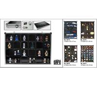 Lego Figure ALU Vetrina Set di Scomparti 24 65x58x43mm SAFE 5876 395x300x45mm