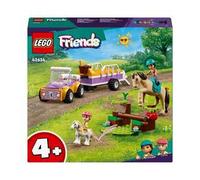 LEGO Friends 42634 Rimorchio con Cavallo e Pony, Giocattolo per la Cura degli Animali con 2 Mini Bamboline, Giochi Bambini 4+