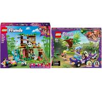 Lego Friends 42648 - Set di 2 stazioni di cura Pandora e 41421 salvataggio dell'elefante con furgone