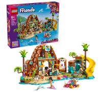LEGO Friends Vacanza al Beach Resort - Gioco con 6 Mini Bamboline, Animali Giocattolo come Tartaruga e Delfino, Chiosco dei Gelati e Accessori - Regalo di Compleanno per Bambine da 8 Anni - 42673