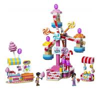 LEGO Friends 42700 Ruota Panoramica Dolci e Cupcake, Giocattolo con Giostra da L