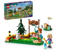 LEGO Friends Adventure Camp - Giocattolo per tiro con l'arco, set per bambini con arco e frecce giocattolo, set da gioco per ragazze e ragazzi dai 6 anni in su, 2 mini bambole e una figura di