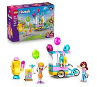 LEGO Friends Bancarella dei Gelati con Palloncini - Negozio Giocattolo con Bici, 2 Mini Bamboline, Accessori, Cibo e Mascotte-Ghiacciolo - Regalo di Compleanno per Bambine da 6 Anni in su - 42692