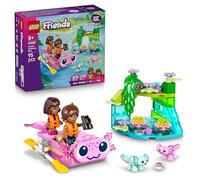 LEGO Friends Barca d’avventura Axolotl 42681 | Giochi per bambine da 5 anni, con 2 mini bamboline, 2 simpatici animali, piante, fiori e accessori, idea regalo, 95 pezzi