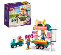lego friends - boutique di moda mobile - lego 41719 -raro- moda mobile, con motorino elettrico, parrucchiere 94pz anni 6+