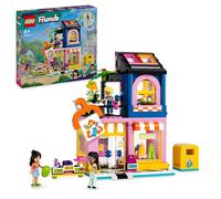 lego friends - boutique vintage - lego 42614 negozio giocattolo di vestiti alla moda, 3 mini bamboline 409pz anni 6+