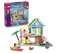LEGO Friends Casa sulla Spiaggia con Foche Giocattolo - Miniatura da Costruire con 3 Mini Bamboline, 2 Animali Marini e Accessori tra cui Tavola da Surf e Kayak - Regalo per Bambine da 7 Anni - 42699