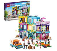 LEGO Friends Edificio della Strada Principale, Café Heartlake City e Salone, Casa delle Bambole per Bambini di 8 Anni, 41704