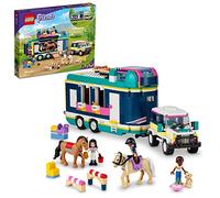 LEGO Friends Horse Show Trailer 41722, Cavallo Giocattolo per Ragazze e Ragazzi dagli 8 Anni in su con 2 Cavalli, Auto SUV e Accessori per l'equitazione, Set da Gioco con Animali, Idea Regalo