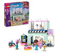 Lego friends 42662 parrucchiere e negozio di accessori, salone giocattolo con 3 personaggi, giochi creativi per bambine 7+