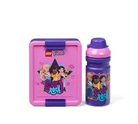 LEGO FRIENDS - Set da pranzo divertente e funzionale da 390 ml e contenitore per il pranzo, per bambini e adulti, lavabile in lavastoviglie, perfetto per i pasti in viaggio, lilla e viola