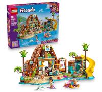 LEGO Friends Vacanza al Beach Resort - Gioco con 6 Mini Bamboline, Animali Giocattolo come Tartaruga e Delfino, Chiosco dei Gelati e Accessori - Regalo di Compleanno per Bambine da 8 Anni - 42673