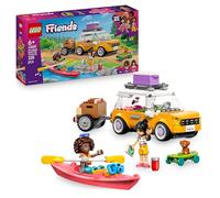 LEGO Friends Viaggio in auto con il cucciolo 42659 | Giochi per bambine da 6 anni, 2 mini bamboline, cane, macchina giocattolo, rimorchio e kayak, idea regalo, 220 pezzi