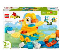 LEGO DUPLO Animali su Ruote 3 in 1 - Gioco Educativo in Mattoncini per Costruire un'Anatra o un Pesce o un Cane Giocattolo con Ruote e Maniglia - Regalo per Bambine e Bambini da 2 Anni in su - 10448