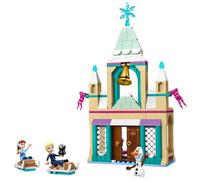 Lego | disney frozen 43265 castello di ghiaccio di arendelle, giocattolo con accessori e 3 personaggi, giochi per bambine 5+