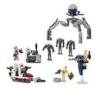 LEGO STAR WARS 75372 BATTLE PACK CLONE TROOPER E BATTLE DROID CON VEICOLO GIOCATTOLO SPEEDER BIKE, IDEA REGALO BAMBINI 7+ ANNI
