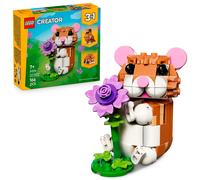 LEGO Creator 3 in 1 Simpatico Criceto con Fiore Giocattolo - Animale Trasformabile in Riccio o Aquila con Uovo - Decorazione Camera da Letto Fai da Te - Regalo per Bambine e Bambini da 7 Anni - 31376