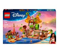 LEGO | Disney Oceania 2 Il Barcone dei Kakamora - Giochi da Costruire per Bambine da 7 Anni - Include Modello di Barca, Mini Bambola di Vaiana e Figura Maui - Regalo di Compleanno per Fan - 43258